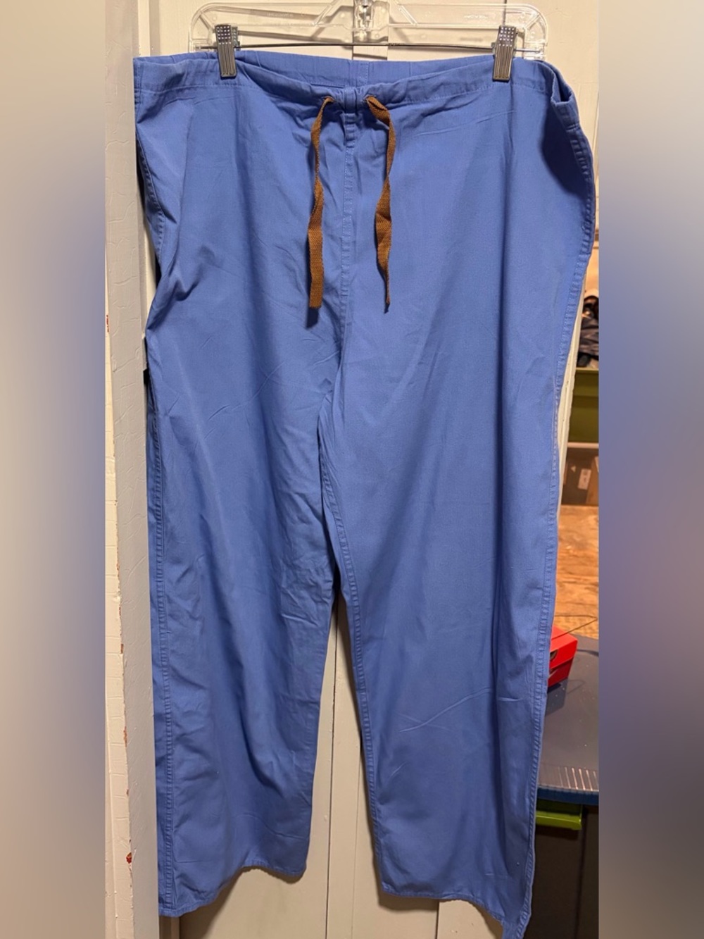 Womens standard textile scrub pants size m